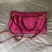 Dooney & Bourke Bags | Dooney & Bourke Hot Pink Leather Mini Florentine Satchel With Crossbody Strap | Color: Pink | Size: Os