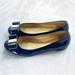 Kate Spade Shoes | Like New Kate Spade Trophy Cobalt Blue Patent Leather Bow Flats | Color: Blue/Gold | Size: 6.5