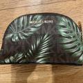Michael Kors Bags | Michael Kors Jet Set Palm Print Cosmetic Case -Excellent Condition - | Color: Brown | Size: Os