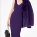 Michael Kors Dresses | Michael Kors Ribbed V-Neck Sweater Dress In Purple Iris, Xxs | Color: Purple | Size: Xxs