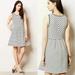 Anthropologie Dresses | Anthropologie Maeve 0 Mitred Dress Fit & Flare White Black Stripe Sleeveless | Color: Black/White | Size: 0