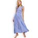 Free People Dresses | Free People Butterflies Chambray Blue & White Striped Sleeveless Maxi Dress | Color: Blue/White | Size: S