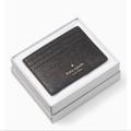 Kate Spade Bags | Kate Spade - Nwt Black Tinsel Glitter Small Slim Card Holder W/ Silver Gift Box | Color: Black/Gold | Size: Os