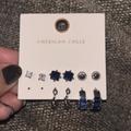 American Eagle Outfitters Jewelry | American Eagle Set Of Blue Colored Earrings | Color: Blue/Silver | Size: Os