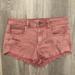 American Eagle Outfitters Shorts | American Eagle Stretch Ripped Jean Shortie Short | Color: Pink | Size: 12