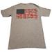 Columbia Shirts | Columbia Pfg American Flag Fish T-Shirt Tee Men's Small S Gray Fishing Outdoor | Color: Gray/Red | Size: S