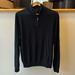 J. Crew Sweaters | J Crew Slim Black 100% Merino 1/4 Zip Size M | Color: Black | Size: M