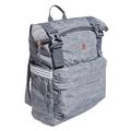 Adidas Bags | Adidas Gray Yola Fold Over Zip Top Backpack | Color: Gray | Size: Os