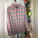 American Eagle Outfitters Shirts | American Eagle Outfitters | Men’s Multicolor Plaid Button Down Long Sleeve Shirt | Color: Blue/Red | Size: L