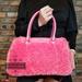 Kate Spade Bags | Authentic Kate Spade Mimi Medium Faux Fur Pomegranate Smooth Leather Satchel | Color: Pink | Size: 12.4" W X 8" H X 5.6" D