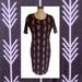 Lularoe Dresses | Lularoe Julia Dress Large Nwt Purple Arrow Eggplant Plum Lavender Grey Gray Rare | Color: Gray/Purple | Size: L