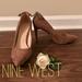 Nine West Shoes | Nine West Brown Suede Pump, 4” Heel | Color: Brown | Size: 7.5