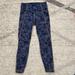 Athleta Pants & Jumpsuits | Athleta Marble Pattern Leggings | Color: Blue/Orange | Size: S