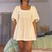 Free People Dresses | Free People White Mini Dress | Color: White | Size: Xs