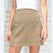 Brandy Melville Skirts | John Galt /Brandy Melville Cara Plaid Acedemia Mini Skirt | Color: Black/Brown | Size: One Size
