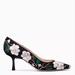 Kate Spade Shoes | Kate Spade Lynne Kitten Heels, Black, Size 6.5m | Color: Black/Pink | Size: 6.5
