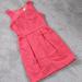 J. Crew Dresses | Adorable J. Crew Structured Coral Cotton Shift Dress, Size 4 | Color: Orange/Pink | Size: 4