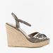 Gucci Shoes | Gucci Penelope Micro Guccissima Silver Patent Leather Espadrille Sandals | Color: Gray | Size: 7