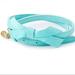 Lilly Pulitzer Accessories | Lilly Pulitzer Skinny Bow Tie Grosgrain Belt Aqua M/L | Color: Blue | Size: M/L