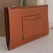 Coach Bags | New Authentic Coach Canyon Brown Phone Zip Wallet Pebble Leather Cardholder | Color: Brown/Orange | Size: Os