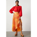 Anthropologie Skirts | Anthropologie Hutch Printed Wrap Maxi Skirt - New Small | Color: Orange | Size: S