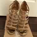 Coach Shoes | Coach Suede Sandal Size 8 | Color: Tan | Size: 8