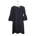 Michael Kors Dresses | Michael Kors Dress Womens Xs Bell Sleeve Ribbed Knee Length | Color: Black | Size: Xs