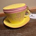 Disney Bags | Alice In Wonderland Tea Cup Coin Purse Keychain Wallet Nwt Disney Parks Exclusiv | Color: Gold/Yellow | Size: Coin Purse