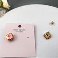 Kate Spade Jewelry | Kate Spade Small Square Crystal Stud Earrings 0809 | Color: Gold/Pink | Size: Os