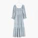 Madewell Dresses | Madewell Lucie Elbow-Sleeve Smocked Midi Dress In Sunflower Field | Color: Blue | Size: M