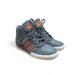 Adidas Shoes | Adidas Hard Court Hi Big Logo Grey/Orange Basketball Sneakers - Men's Size 7 | Color: Gray/Orange | Size: 7