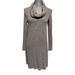 Anthropologie Dresses | Anthropologie Saturday Sunday Cowl Neck Sweater Dress Size Xs | Color: Gray | Size: Xs