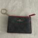 Coach Bags | Coach Signature Monogram Brown And Red Coin Purse Id Wallet | Color: Brown/Red | Size: 4.5x3
