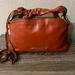 Burberry Bags | Authentic Burberry, Drawstring, Leather Shoulder Bag, Great Condition Orange | Color: Orange | Size: Os