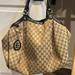 Gucci Bags | Gucci Gg Canvas Sukey Large Tote Bag And Matching Wallet! | Color: Black/Brown | Size: Os