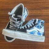 Vans Shoes | Guv Vans | Sk8-Hi Tapered Floral Blue/White Size Mens 4, Women’s 5.5 | Color: Blue/White | Size: 4