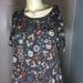 Lularoe Dresses | Lularoe Carly Swing Dress Hi Low Multicolor Size Small Euc | Color: Gray/Red | Size: S