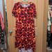Lularoe Dresses | Lularoe Carly | Color: Orange/Red | Size: Xs