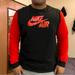 Nike Shirts | Nike Black And Red Metallic Logo Long Sleeve Tshirt | Color: Black/Red | Size: Xxl