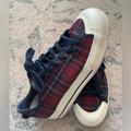 Adidas Shoes | Adidas Plaid Nizza Shoes | Color: Blue/Red | Size: 10