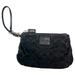 Coach Bags | Coach Wristlet Womens Signature Monogram Fabric Zip Closure Black Gray/Green | Color: Black/Gray/Green | Size: Os