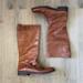 J. Crew Shoes | J. Crew Tall Cognac Brown Leather Riding Equestrian Heeled Buckle Boots | Color: Brown | Size: 8