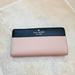 Kate Spade Bags | Kate Spade Madison Colorblock Saffiano Leather Large Slim Bifold Wallet | Color: Black/Tan | Size: Os