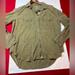 Free People Tops | Free People Xs Womens Green Shirttail Hem Cuffed Sleeve Collared Button Up, Top | Color: Green | Size: Xs