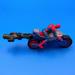 Disney Toys | 2014 Marvel Ultimate Spider-Man Blast-N-Go Spider Cycle Action Figurine And Car | Color: Blue/Red | Size: 8.5 X 2.5 X 3.5 Inches