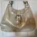 Coach Bags | Coach Pearlescent Metallic Handbag Excellent! | Color: Silver/White | Size: Os