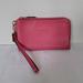 Coach Bags | Coach Pink Pebbled Leather Double Zip Wristlet | Color: Pink | Size: Os