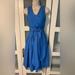 J. Crew Dresses | J. Crew Blue Wrap Belt Dress Size 6 | Color: Blue | Size: 6