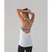 Lululemon Athletica Tops | Lululemon Lighten Up Tank 2 In 1 Strappy Bra Top Black & White Sz 4 | Color: White | Size: 4