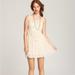 Anthropologie Dresses | Anthropologie White Mesh Applique Crochet Tulle Mini Dress | Color: Cream | Size: S